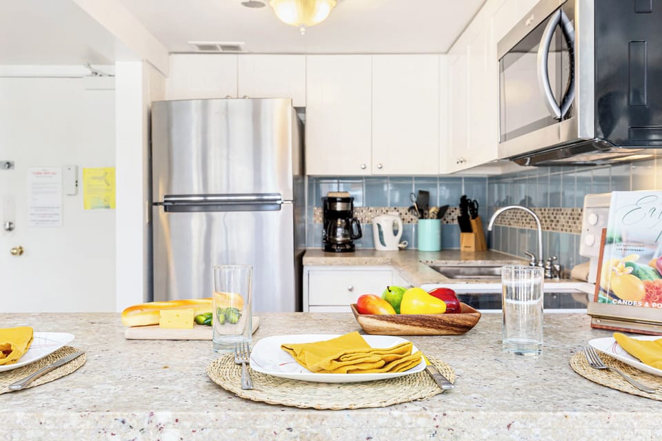 Cook, dine, and connect in this open-concept kitchen