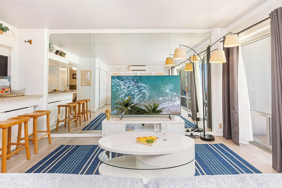 Relax in the living room and enjoy your favorite shows