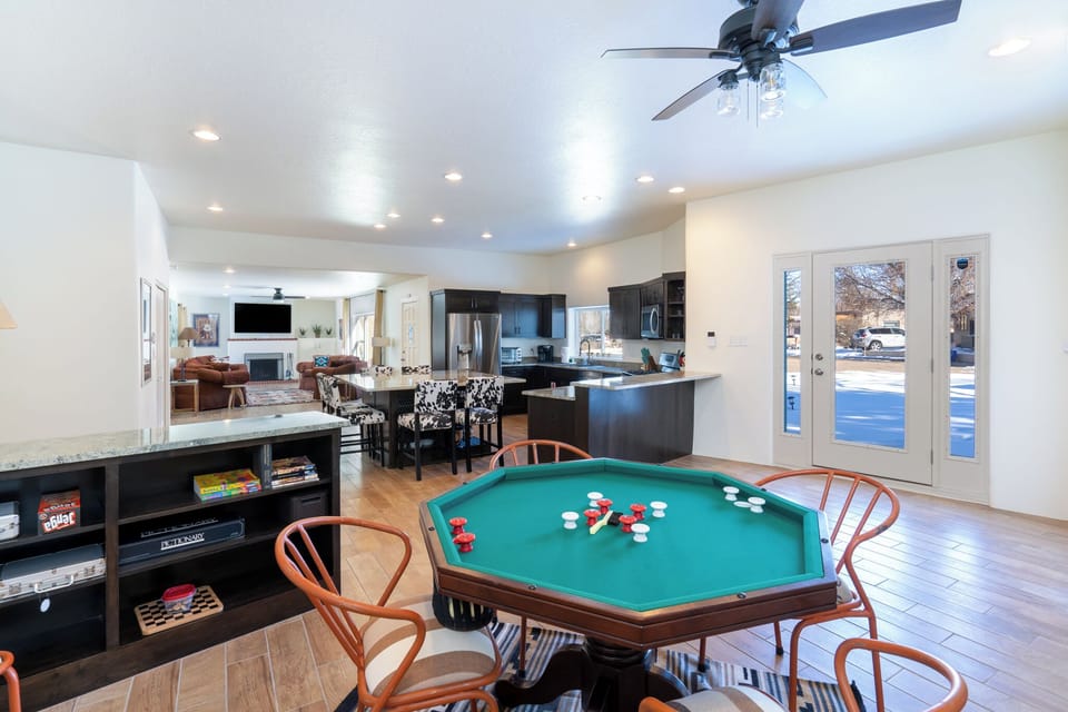 Open Game Room w/ Multipurpose Game Table
