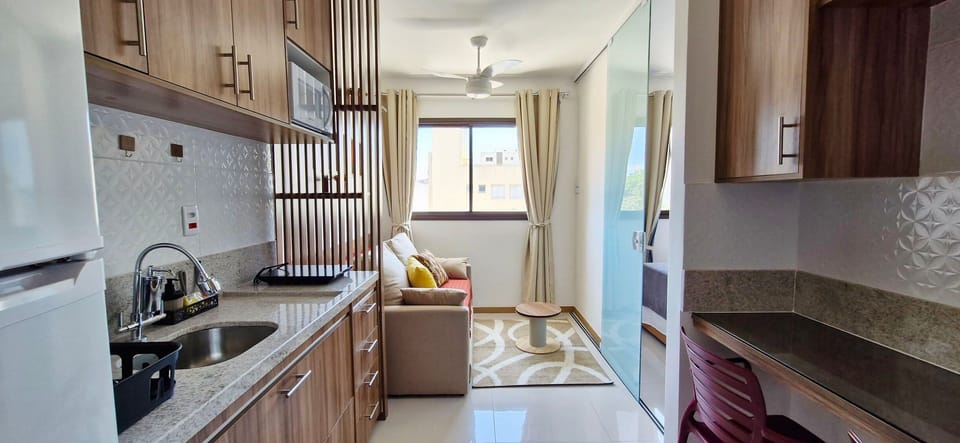 Comfort Apartment | Private kitchen | Fridge, microwave, coffee/tea maker, blender