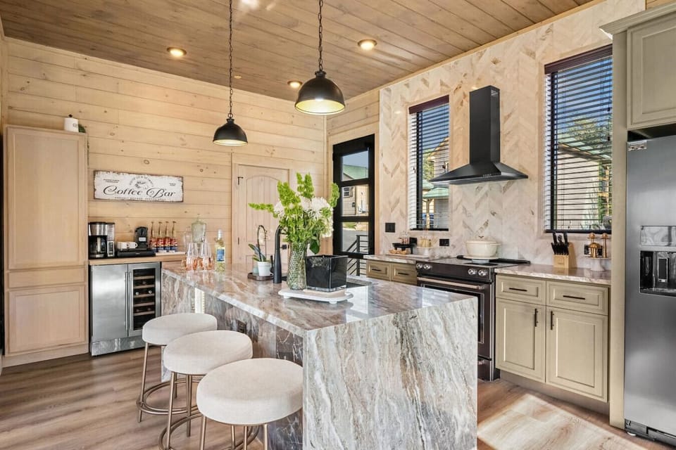 A fully stocked kitchen with everything you could need!