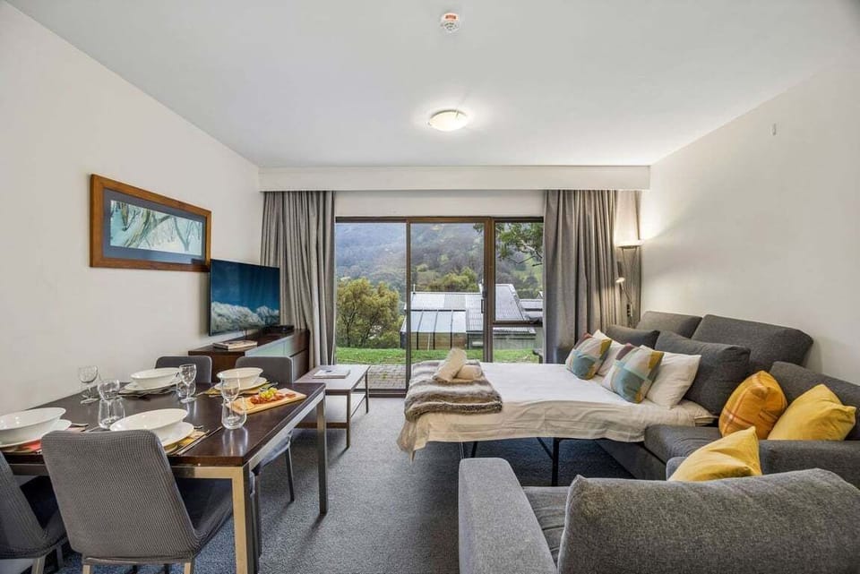 Living, dining, sofa bed