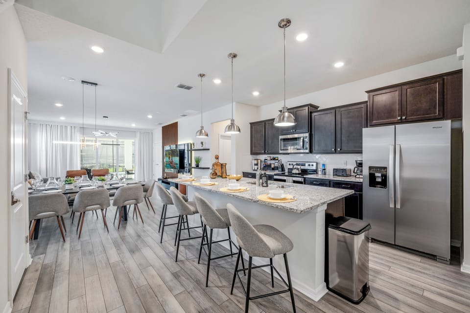 Open, flowing floor plan