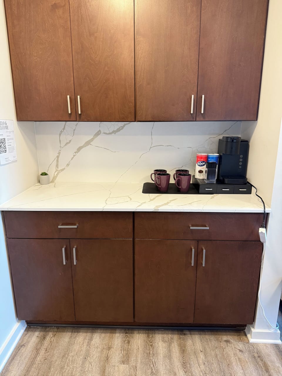 Enjoy a complimentary coffee station featuring fresh coffee and essentials — the perfect setup for slow mornings and a relaxing start to your day.