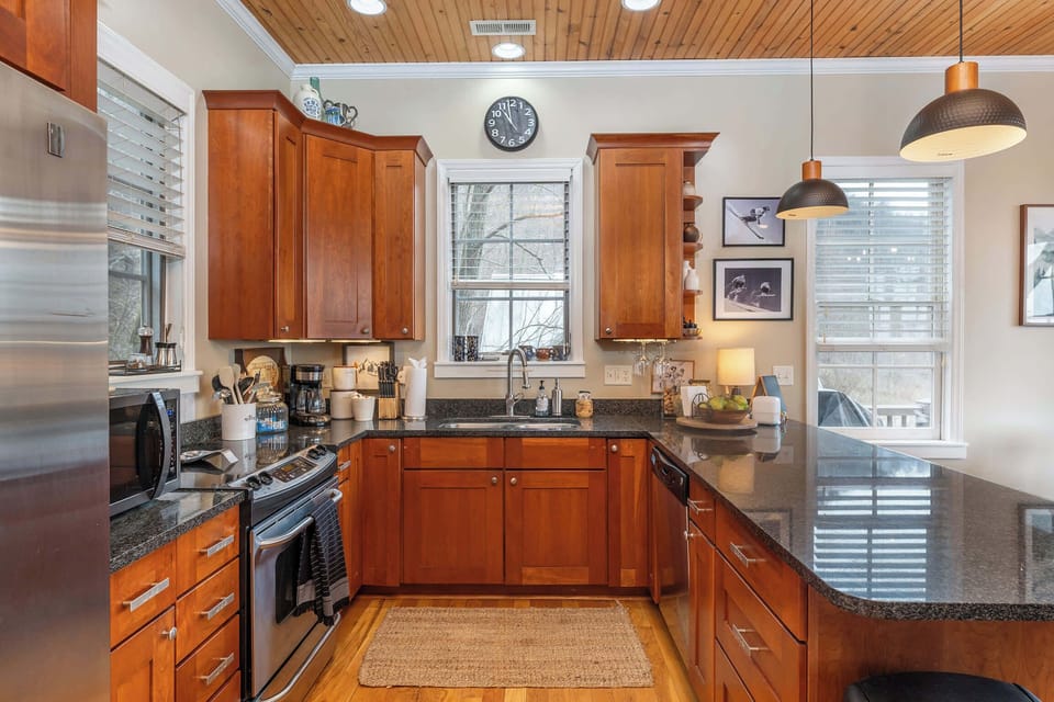 With high-end appliances, gadgets, and all the essentials to make cooking a breeze.