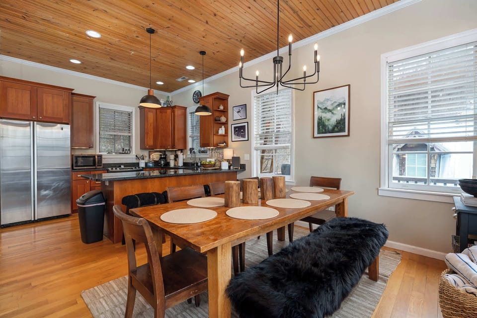 The heart of the home—your fully stocked kitchen is just steps away from the dining area for easy meal prep and serving.