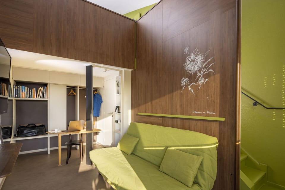 Duplex Room | Premium bedding, laptop workspace, blackout drapes, soundproofing