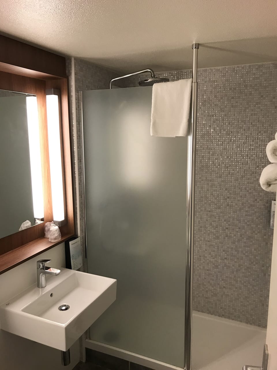 Eco-friendly toiletries, hair dryer, towels