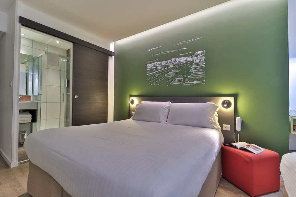 Comfort Room | Desk, laptop workspace, blackout drapes, soundproofing