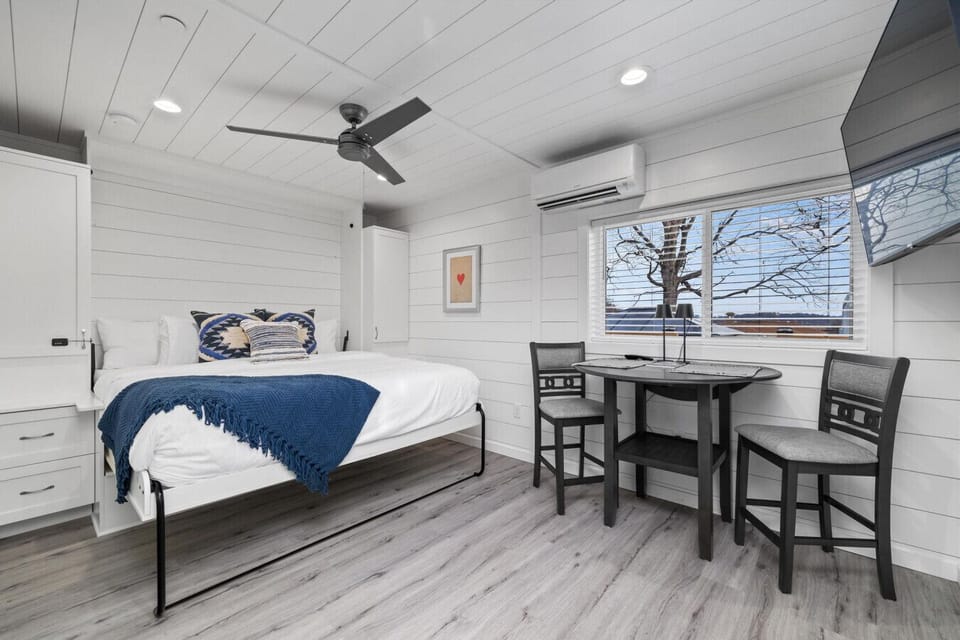 Comfortable King Murphy Bed to relax at the end of the day