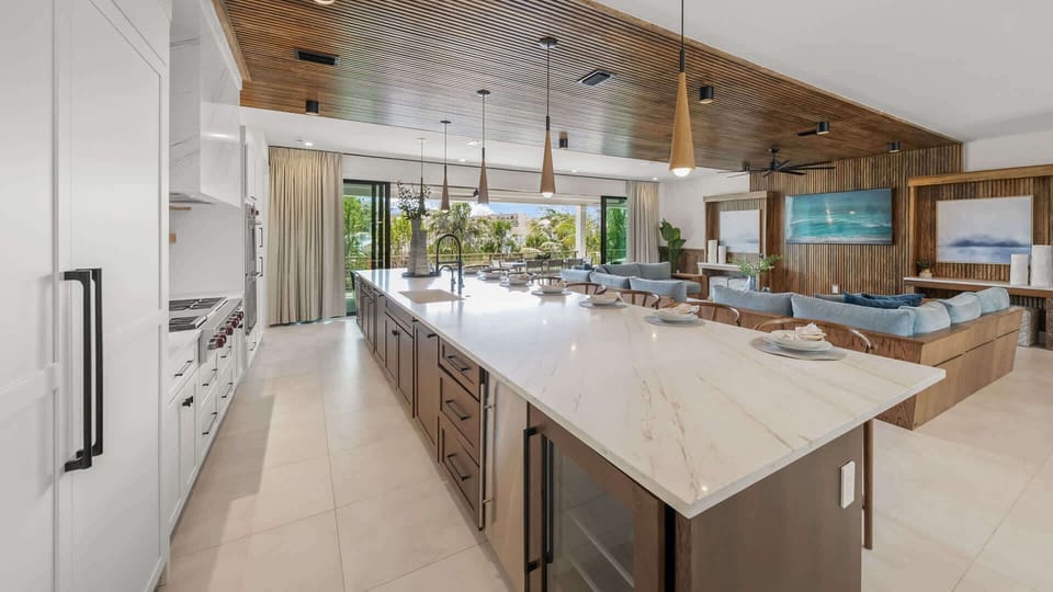 Kitchen - Oversized Refrigerator - (2) Dishwashers, Double Ovens; Large Gas Stove - Balcony Access