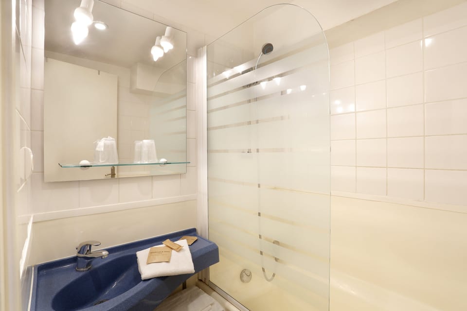 Get ready for your day in the bathroom.