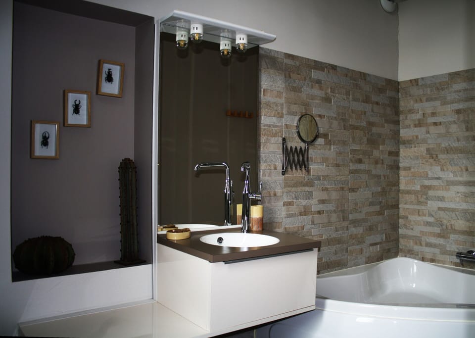 Superior Quadruple Room, Ensuite, Garden View (Nature) | Bathroom | Hair dryer, towels, soap, toilet paper