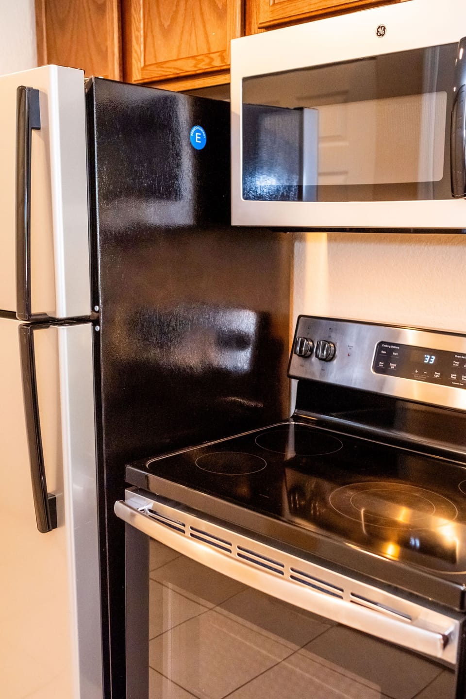 This luxurious suite features a fully equipped modern kitchen with sleek appliances, making meal preparation a breeze for guests.