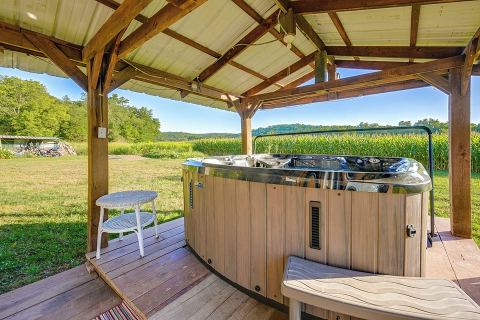 Covered Patio | Private Hot Tub