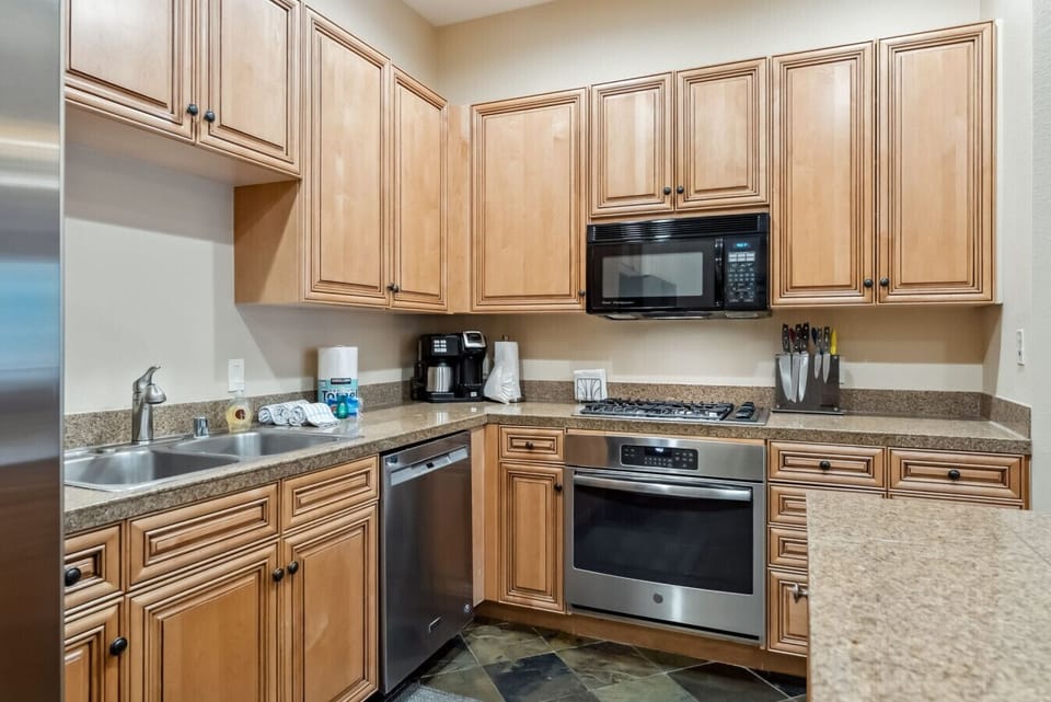 The kitchen is perfect for the nights you want to eat at home