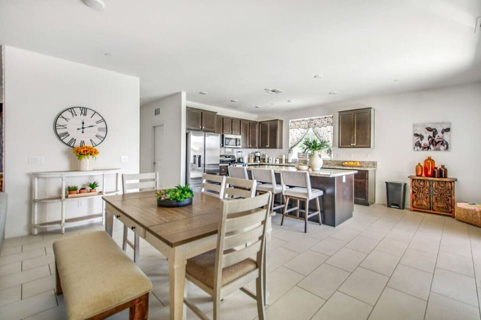 Dine in style at this cozy dining table