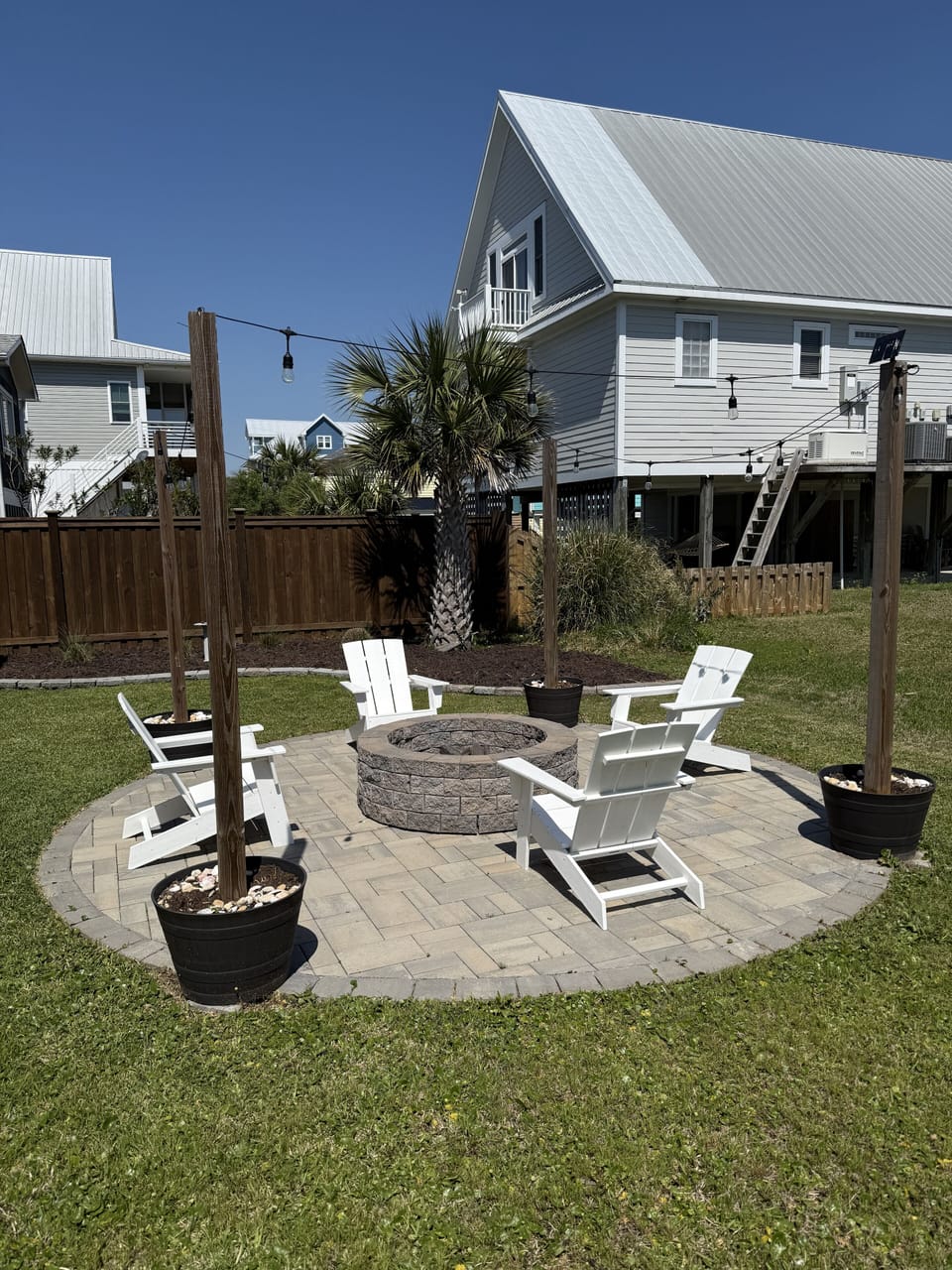 Back yard fire pit