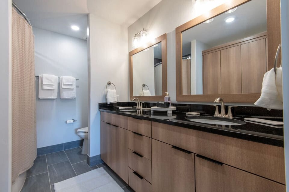Primary Bathroom with Dual Vanities