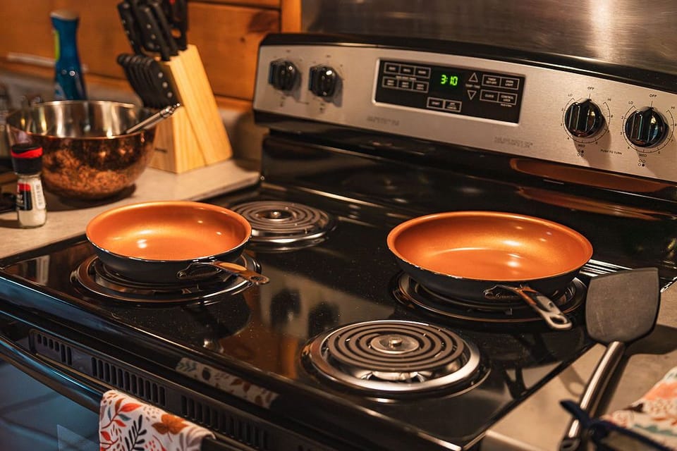 Cook up your favorites on the electric stove, fully stocked with quality cookware and utensils.