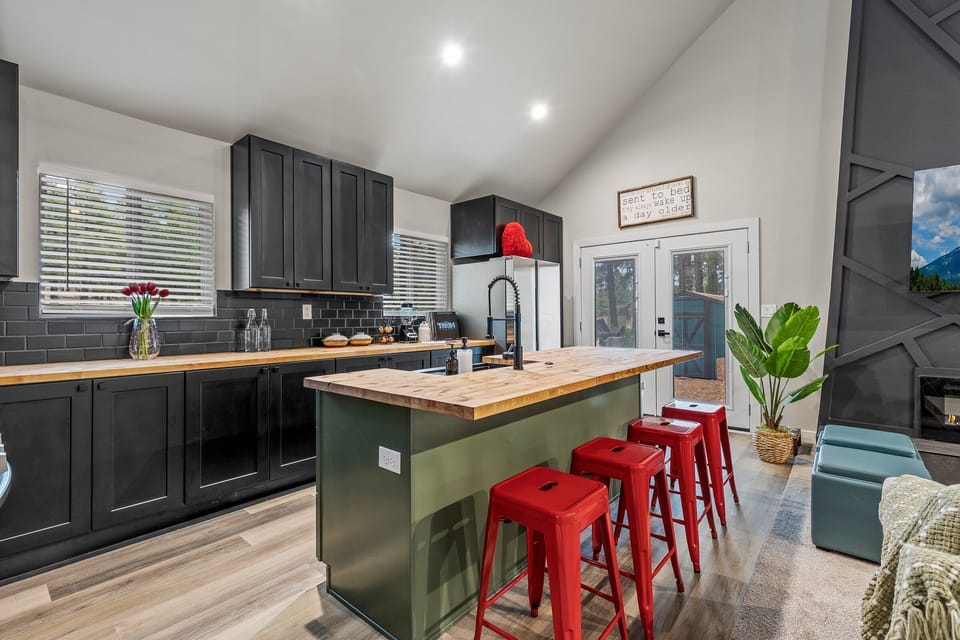 Fully stocked kitchen