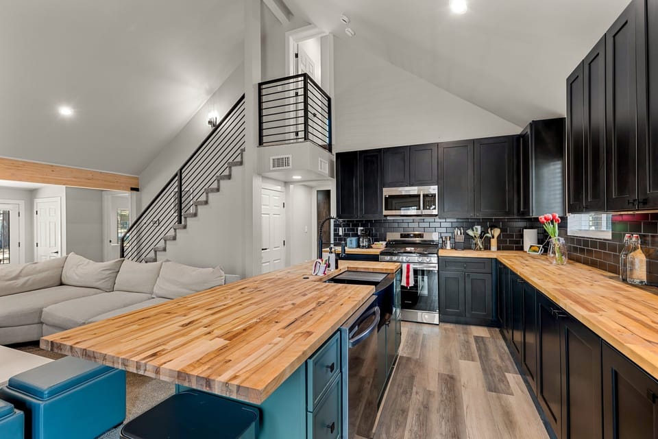 Fully stocked kitchen
