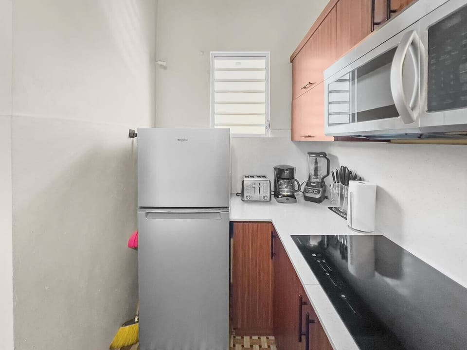 Clean lines and contemporary fixtures create a refreshing space