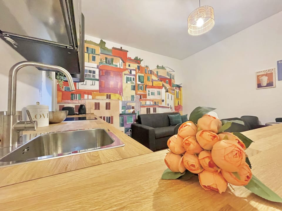 Family Apartment | Private kitchen | Highchair