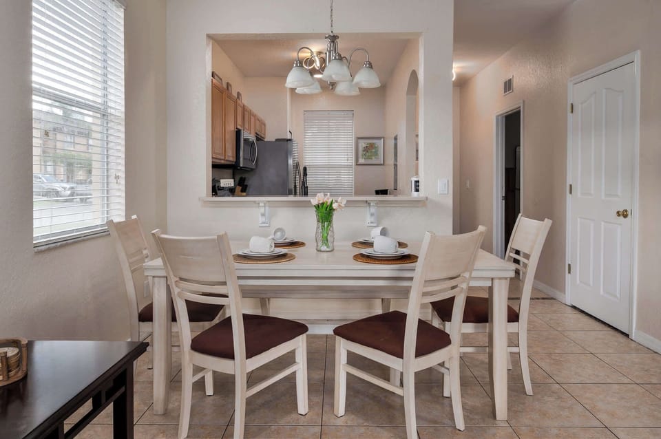 Enjoy cozy meals in our charming dining nook at our retreat. Perfect for starting your day or enjoying a relaxed dinner