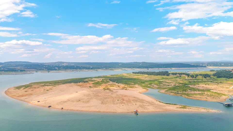 Just over half a mile down the road, visit the sandy (yes real sand!) beach 
