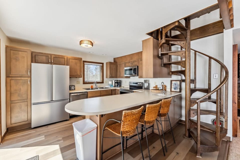 The bar is a perfect place to hang out while making your favorite meals!