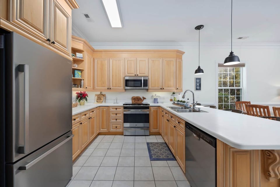 Spacious kitchen perfect for making dinners and enjoying company