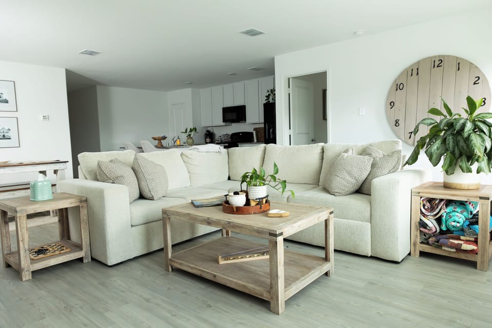 Pull out sofa sleeps two. extra blankets provided.