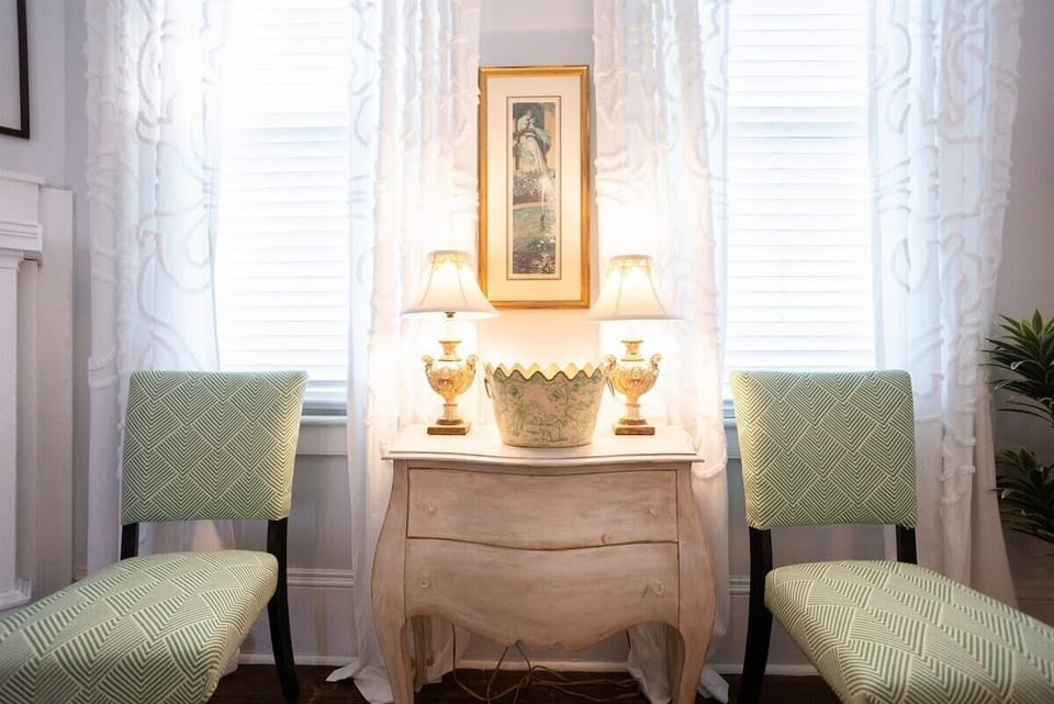 Our hand-selected decor infuses the space with timeless charm and unique personality.