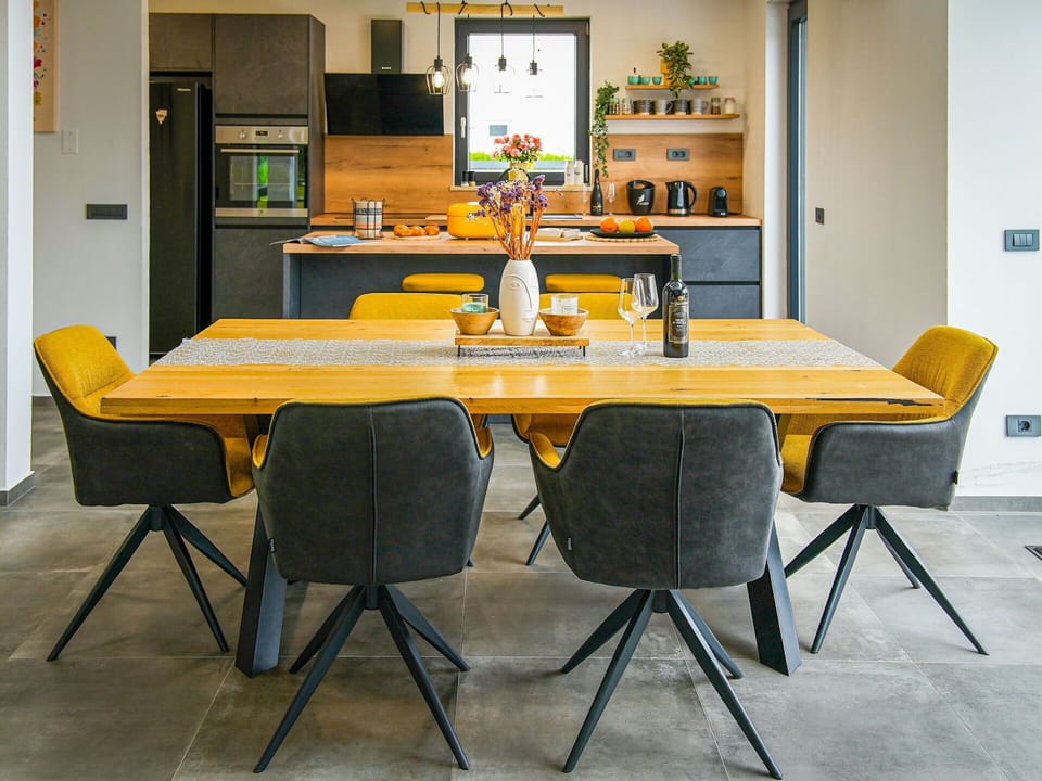 Furniture, Flooring, Interior Design, Wood, Floor, Chair, Table, Room, Living Room, Wood Flooring