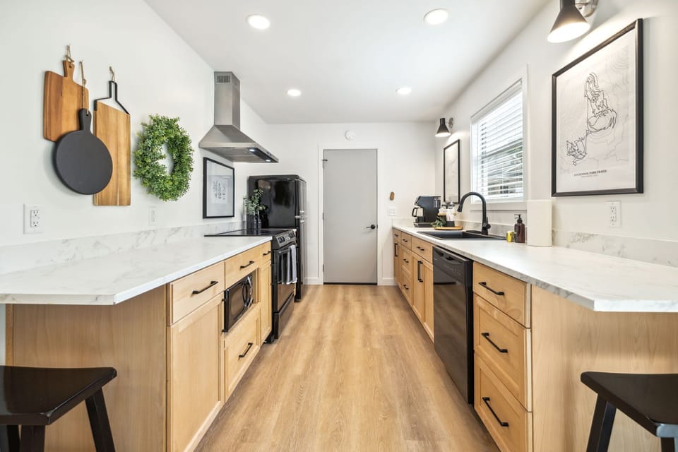 It has all the essentials for preparing a delicious meal or brewing the perfect cup of coffee.