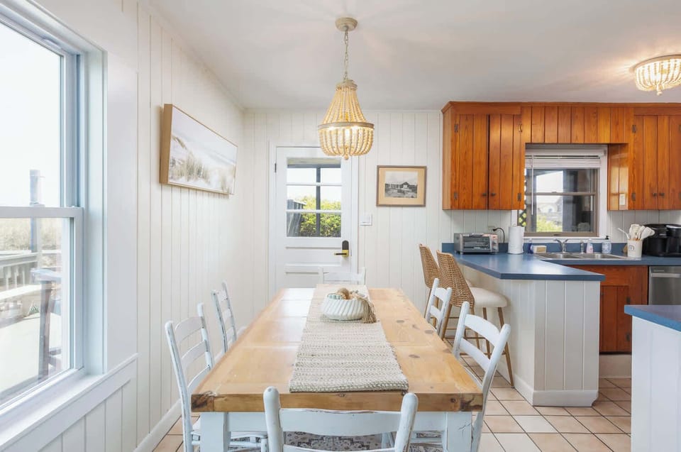 Dining area with ocean views