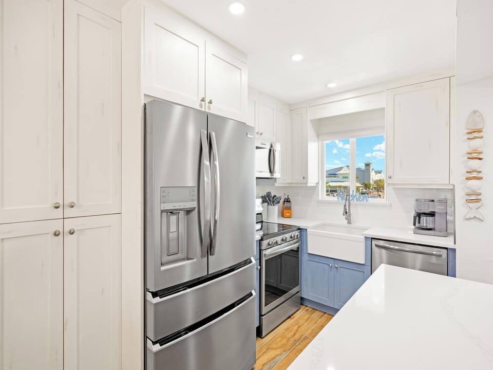 Newly Renovated Kitchen with Stainless Steel Appliances