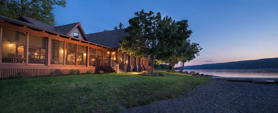 Over 300 ft of level Keuka Lake frontage