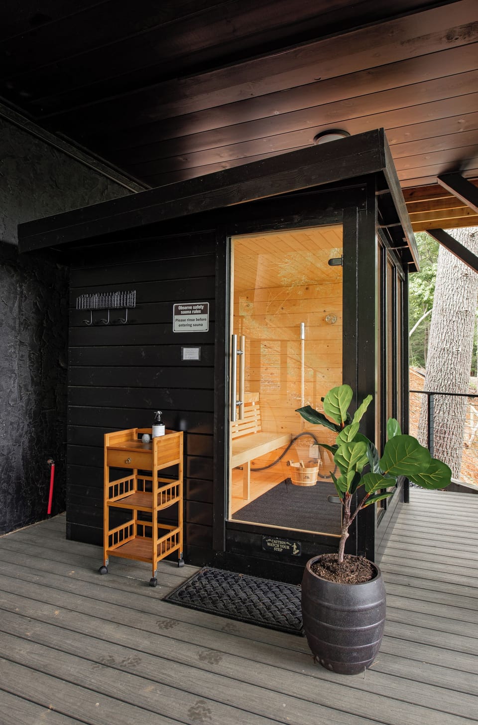 Private Sauna located on our private deck.