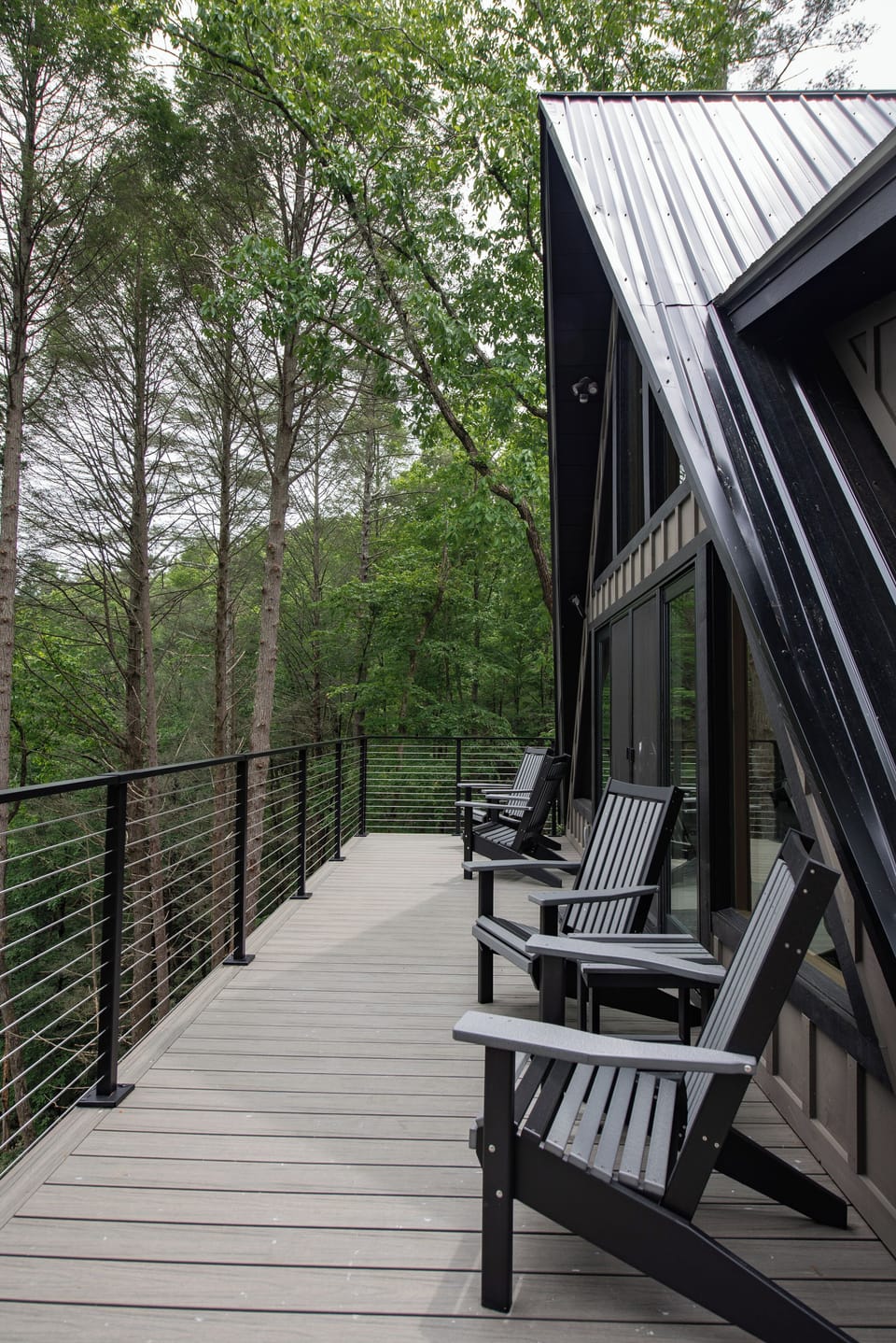 Front Main Deck with River and Mountain Views.