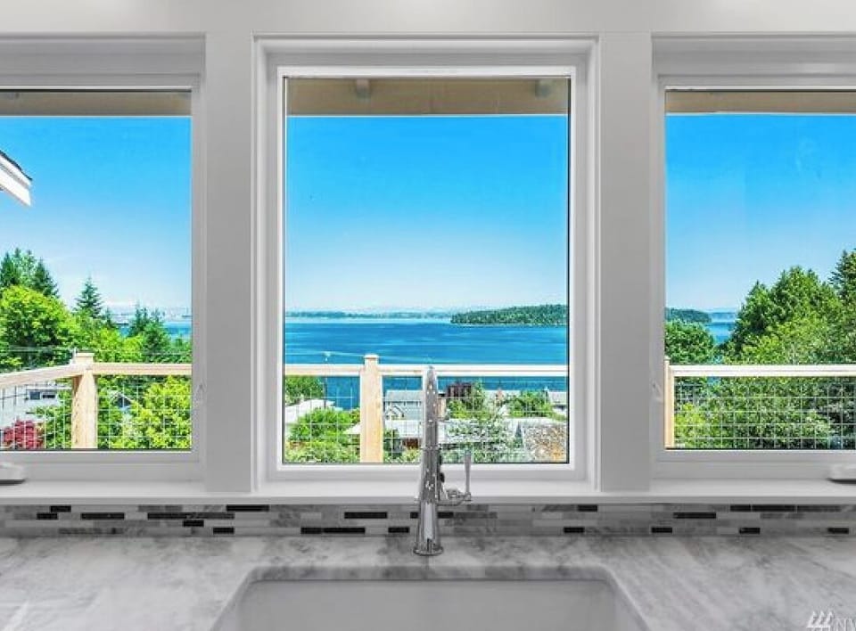 View from kitchen sink. 