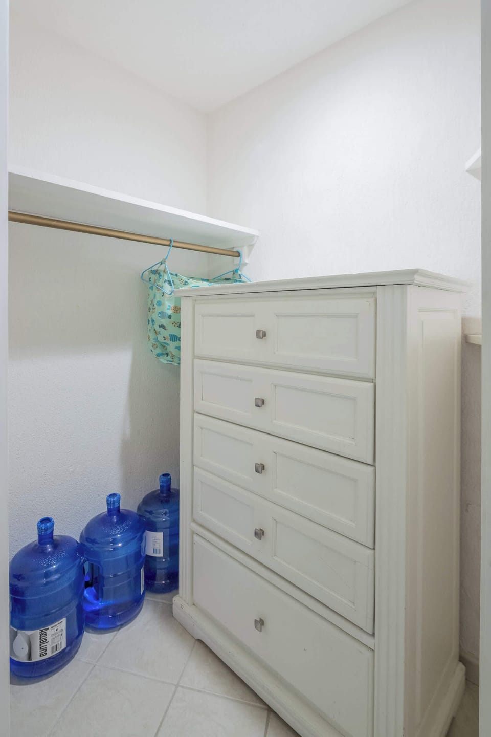 Huge walk-in closet in the bunk bedroom