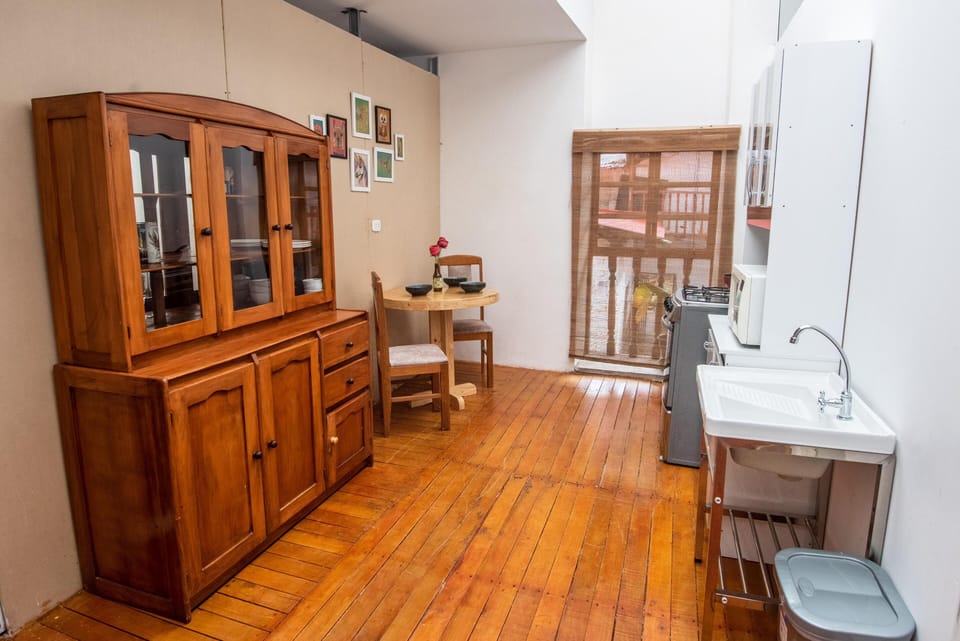 Comfort Double Room, Mountain View | Private kitchen | Mini-fridge, microwave, oven, stovetop