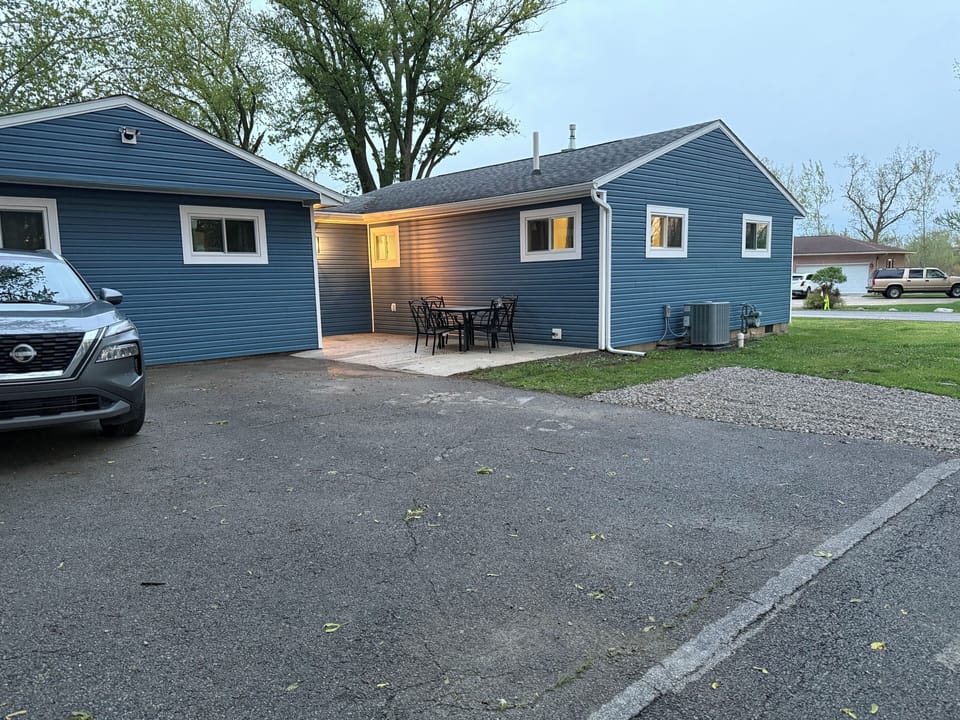 Parking in back of house