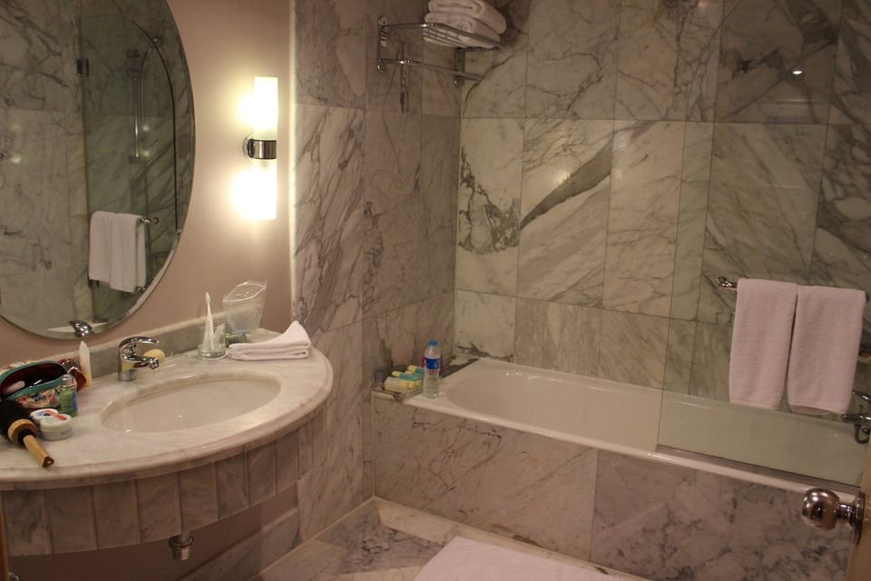 Free toiletries, hair dryer, towels, soap