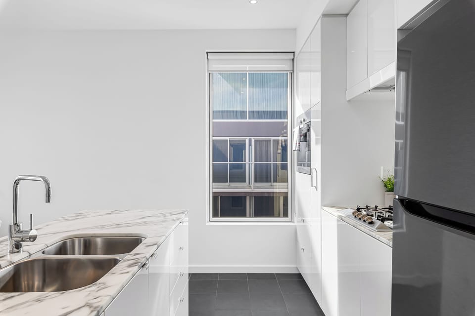 Apartment, 1 Bedroom, Balcony, City View | Private kitchen