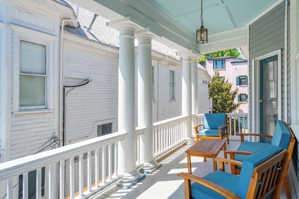 spacious private balcony