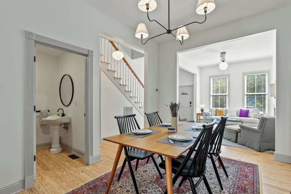 Gather for meals and memories. This dining room blends charm and function, making every meal intimate and special. 