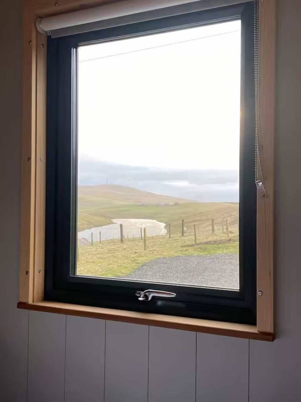 View from master bedroom out over Vatster Loch.